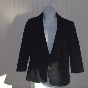 Glamour Campaign by Fred Naggar NWT Blazer Peace Sign on Back Embellished